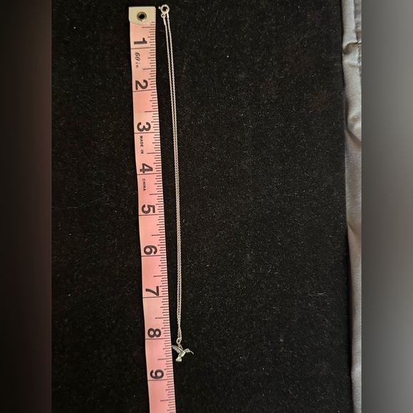 Sterling Silver Hummingbird Necklace – 925 Italy Chain w/Makers Mark - Picture 5 of 6